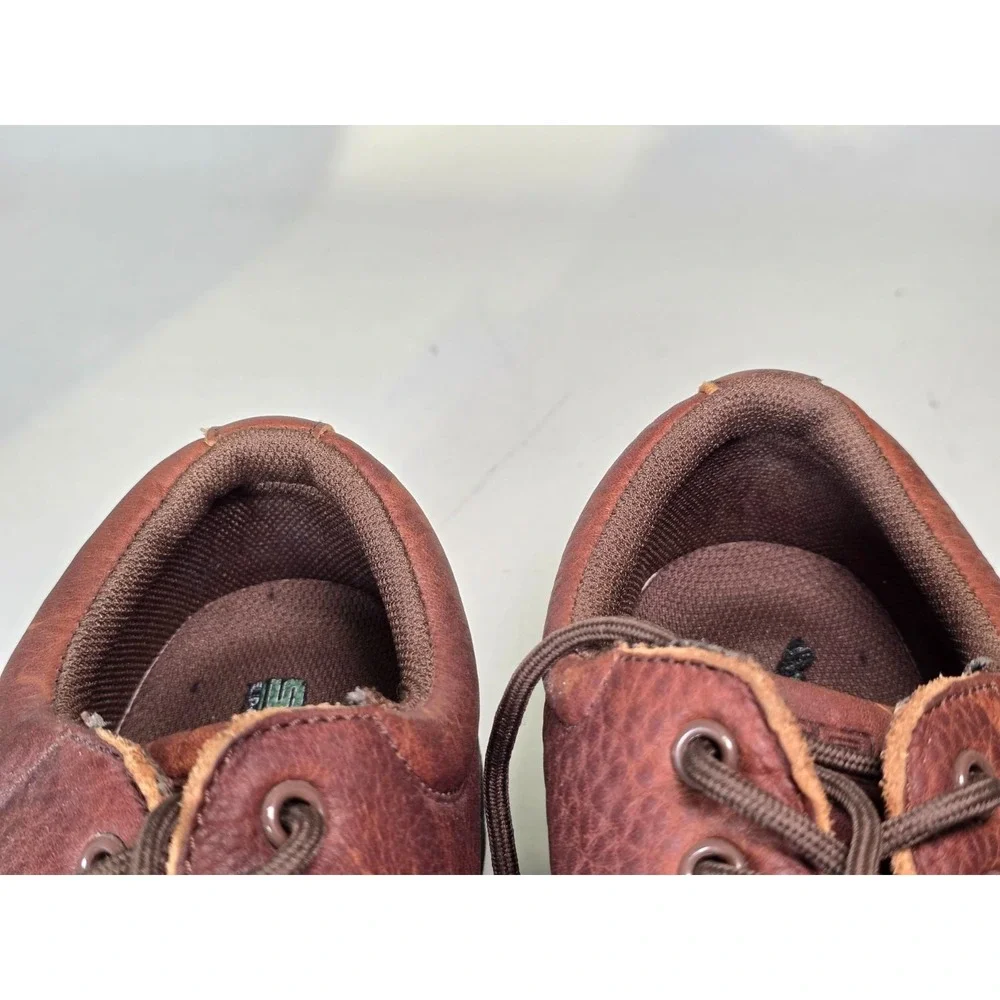 SR Max Work Shoes Men's Size 8 M Brown Leather Slip Resistant Lace Up Steel Toe